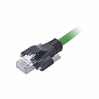 Câble vert de correction d'Ethernet de la vis de blocage 1.5A Cat5e de corde de correction de PVC RJ45