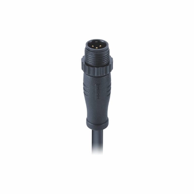 Le câble M12 codé par A en plastique PEUT DVN 5 Pin Molded Cable Unshielded