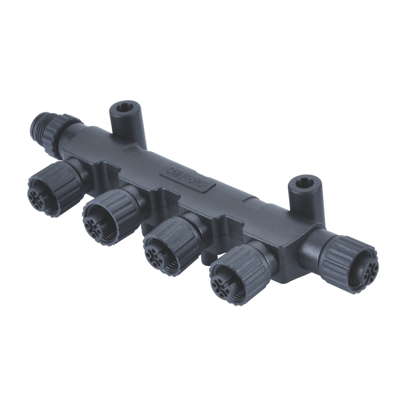Vis en plastique IP67 IP68 NMEA2000 M12 connecteur 5 broches A Code 4 voies mâle à Femalex5