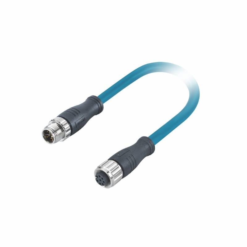 Mâle industriel protégé de code du câble Ethernet X à une femelle de code pour le réseau de Profinet